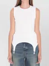 Jean Paul Gaultier Women Tank Top With Lingerie Garter In Neutral
