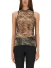 Shop Jean Paul Gaultier Tank Top "médaillon"