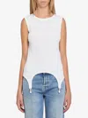Jean Paul Gaultier Tank Top With Lingerie Garter In White