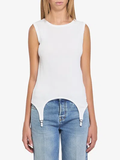 JEAN PAUL GAULTIER TANK TOP WITH LINGERIE GARTER