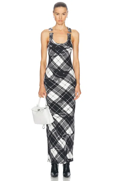 JEAN PAUL GAULTIER TARTAN TANK TOP LONG DRESS
