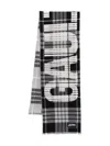 Jean Paul Gaultier Tartan Wool Scarf With "gaultier" Logo Accessories