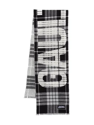 Jean Paul Gaultier Tartan Wool Scarf With "gaultier" Logo Accessories