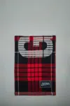 Jean Paul Gaultier Tartan Wool Scarf With ''gaultier '' Logo In Red