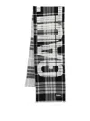 Jean Paul Gaultier Logo-jacquard Scarf In Black
