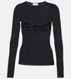 Jean Paul Gaultier Tattoo Collection Mesh Top In Black