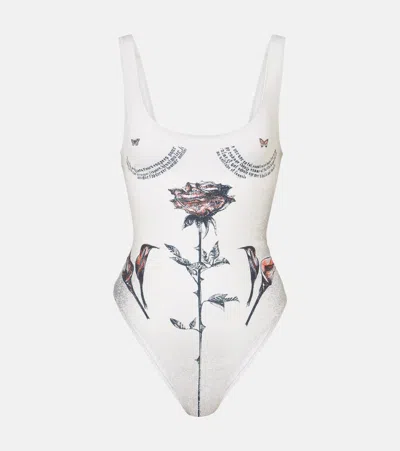 Jean Paul Gaultier Tattoo Collection Swimsuit In Multi