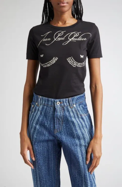 Jean Paul Gaultier Tattoo Poem Graphic Baby Tee
