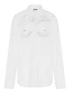 Jean Paul Gaultier Long Sleeves Double Layer Shirt In White