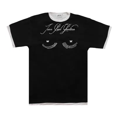 Pre-owned Jean Paul Gaultier Tattoo Poem T-shirt 'black' | Women's Size M