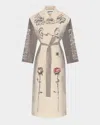 Jean Paul Gaultier Tattoo Printed Lightweight Trench Coat
