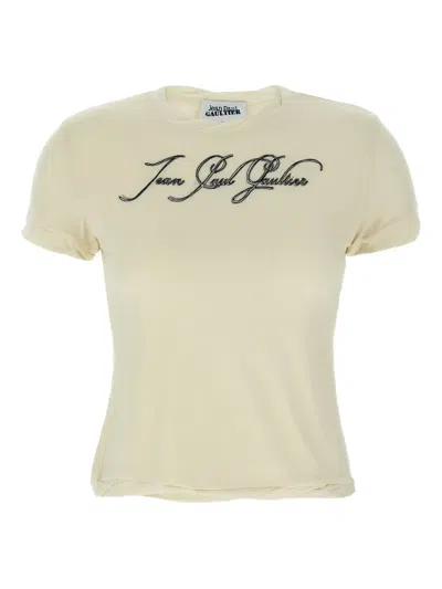 Jean Paul Gaultier Tattoo Wings-print T-shirt In Neutral
