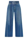 Jean Paul Gaultier The Belted Denim Jeans In Blue