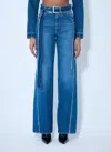 Jean Paul Gaultier The Belted Denim Jeans In Blue