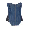 Jean Paul Gaultier Women Denim Bustier