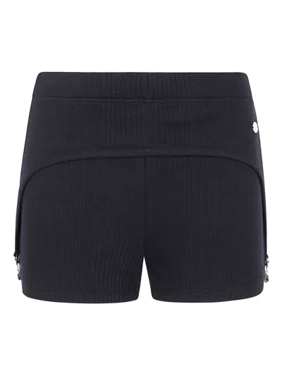 JEAN PAUL GAULTIER THE BLACK GARTER MINI-SHORTS WOMAN BLACK