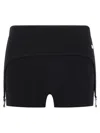 Jean Paul Gaultier The Garter" Mini Shorts In Black
