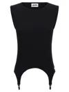 Jean Paul Gaultier 'the Black Garter' Tank Top In Black