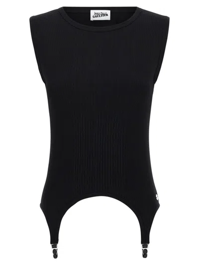 JEAN PAUL GAULTIER 'THE BLACK GARTER' TANK TOP