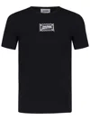 Jean Paul Gaultier Stretch Cotton Jersey Fitted T-shirt In Black