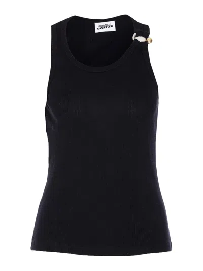 Jean Paul Gaultier The Black Piercing Tank Top