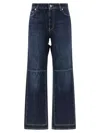Jean Paul Gaultier Denim Trousers With Belt Loops In Blue