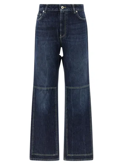 JEAN PAUL GAULTIER THE BLUE CUT-OUT JEANS BLUE