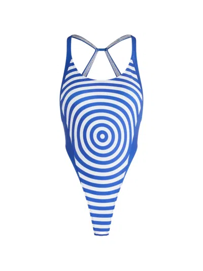 Jean Paul Gaultier The Blue Target Swimsuit