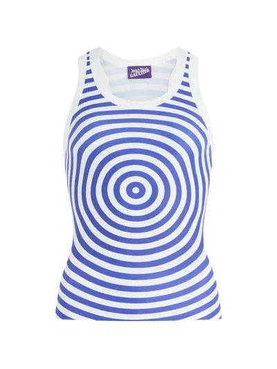 Jean Paul Gaultier The Blue Target Tank Top