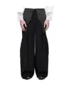 Jean Paul Gaultier The Bodysuit Suit Pants In Black