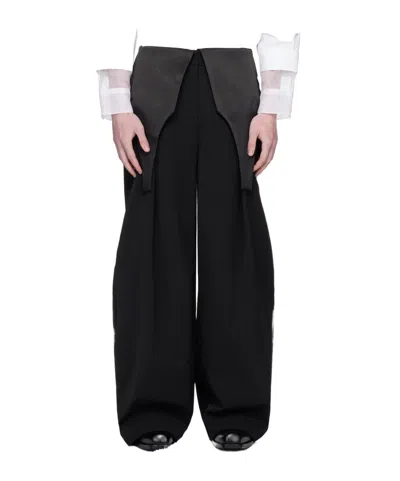 Jean Paul Gaultier The Bodysuit Suit Pants In Black