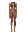 Jean Paul Gaultier Printed Bikini In Blue
