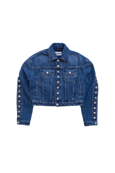 JEAN PAUL GAULTIER JEAN PAUL GAULTIER "THE BUTTONED" DENIM JACKET BLUE
