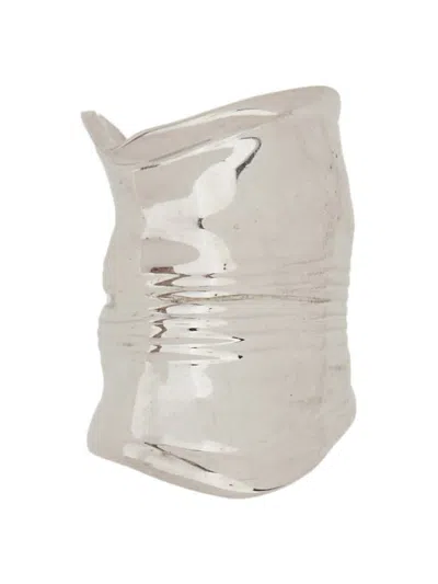 Jean Paul Gaultier The Crushed Can Earring In Metallic