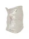 Jean Paul Gaultier The Crushed Can" Earring In Silver