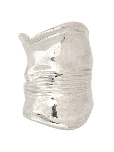 Jean Paul Gaultier The Crushed Can Ring In Red