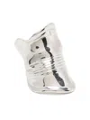 Jean Paul Gaultier The Crushed Can Ring In Metallic