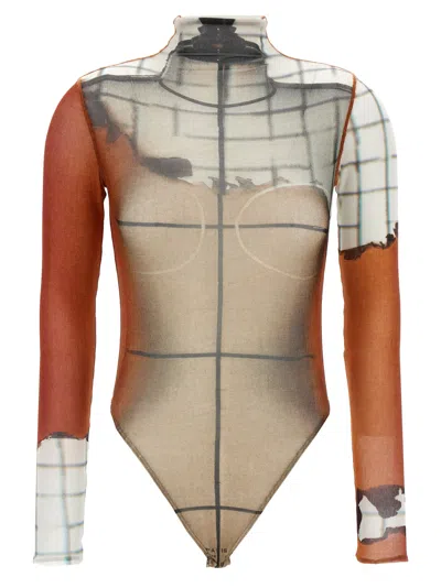 Jean Paul Gaultier The Fire Bodysuit In Multi