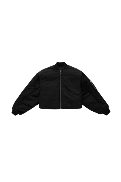 Jean Paul Gaultier 'the Hooded' Bomber Jacket Black