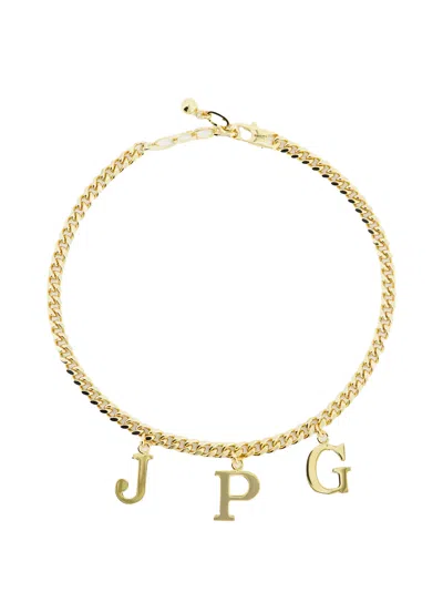 Jean Paul Gaultier The Jpg Necklace Woman Silver In Brass In Gold