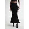 Jean Paul Gaultier Black 'the Knit 3d' Maxi Skirt In Black