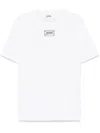 Jean Paul Gaultier White Oversized Lace Label T-shirt In White