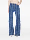Jean Paul Gaultier The Lace-up Jeans In Blue