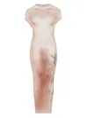Jean Paul Gaultier Silhouette-print Maxi Dress