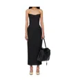 Jean Paul Gaultier 'the Long Bustier' Midi Dress In Black