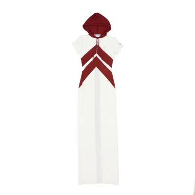 Jean Paul Gaultier The Long Chevrons Dress In White