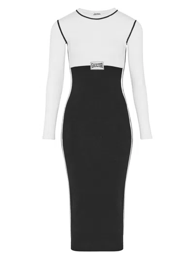 Jean Paul Gaultier The Long Color-block Long Dress