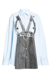 Jean Paul Gaultier Hemd Mit Madonna-print In Baby Blue/ Black