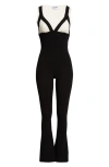Jean Paul Gaultier The Madone Knit Jumpsuit In White & Black