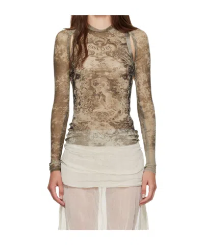 Jean Paul Gaultier The Médaillon Sleeves Top